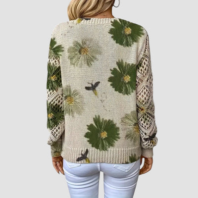 Martina™ | Eleganter Pullover mit Blumenmuster