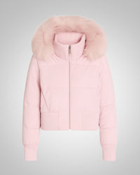 Isabel | Damen Gesteppter Winter Jacke Parka in Rosa