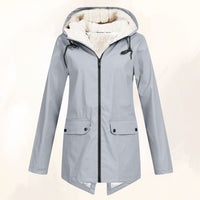 Gipfelfreund Wasserdichte Winterjacke mit flauschigem Fellfutter in Grau