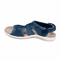 Alexis - Sandalen mit offenem Zehenbereich | Sandalen mit mehreren verstellbaren Riemen in Marineblau