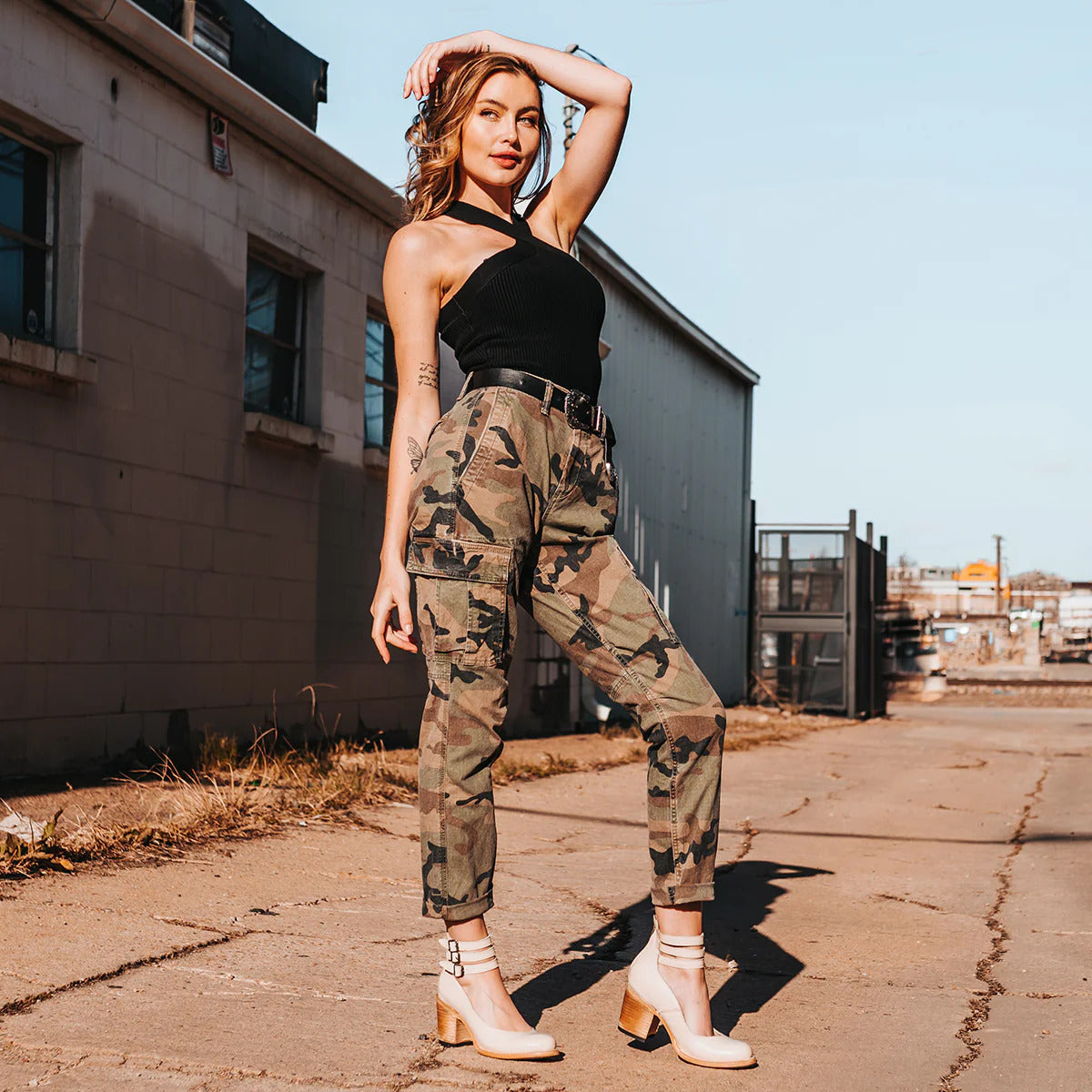 Rina Schnallen Blockabsatzschuhe