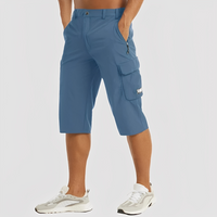 Adrienie - Komfortable Herren-Cargo-Hosen in Blau