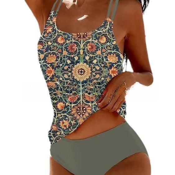 Vicenta® | Stilvoller bedruckter Tankini-Badeanzug