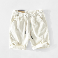 Herren Lässige Cordshorts | Atmungsaktiv und Bequem in Weiß