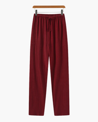 Herren Bequeme Hose | Slim Fit in Rot