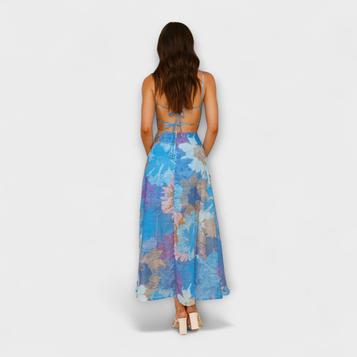 Audrey - Blumendruck-Trägerkleid für Damen - Stilvoll und Verführerisch