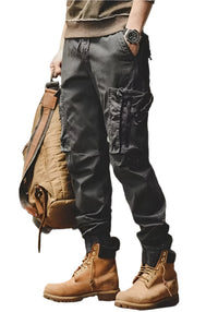 Emil UrbanEase Cargo-Hosen – Entspannte Passform Utility-Hosen mit Mehreren Taschen in Grau