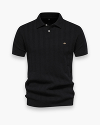 Herren Atmungsaktives Poloshirt | Stilvolles Design in Schwarz