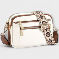 Brava - Crossbody Tasche aus veganem Leder in Weiß