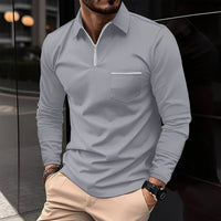 Bernard - Komfortables Langarmshirt in Grau