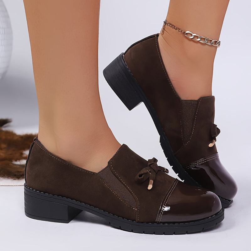 Virna - Elegante Rutschfeste Loafers Mit Schleife
