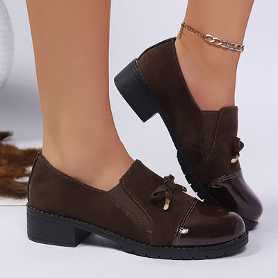 Virna - Elegante Rutschfeste Loafers Mit Schleife