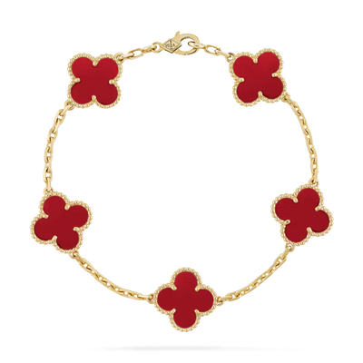 KLEEBLATT ARMBAND | RUBY