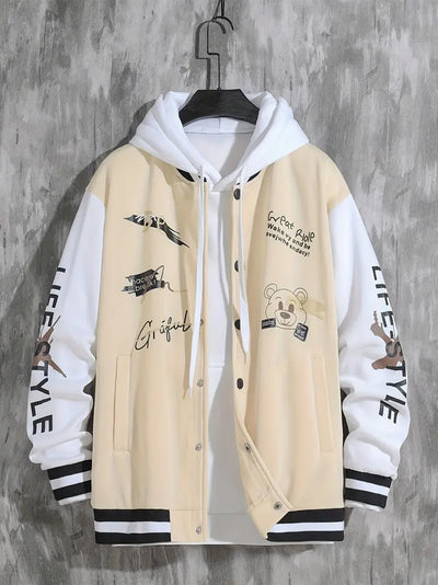 Baseballjacke mit Kapuze für Herren