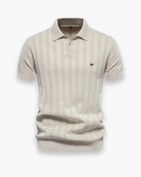Herren Atmungsaktives Poloshirt | Stilvolles Design in Beige