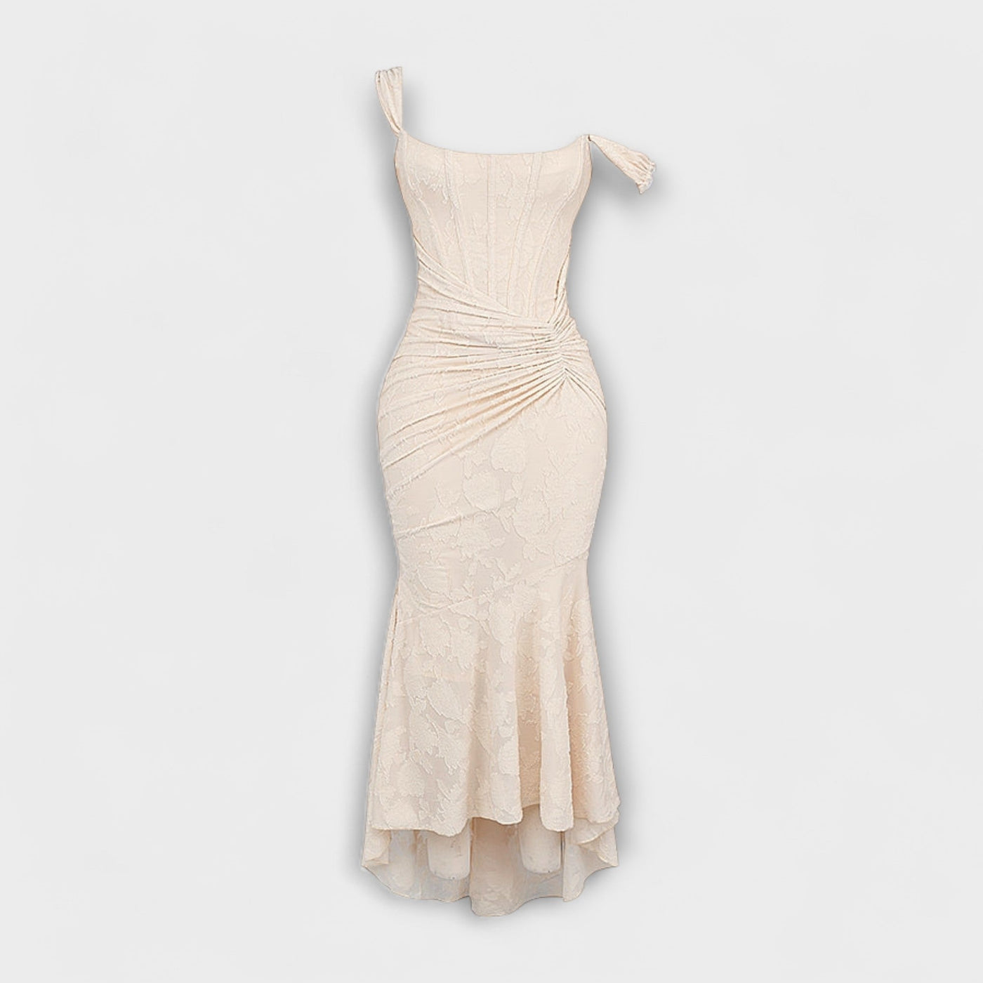 Renske - Langes Kleid mit Eleganten und Raffinierten Korsett