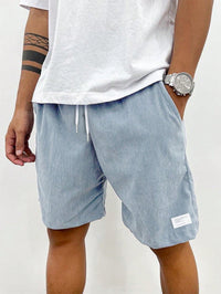 Herren Relaxed Fit Freizeit Kurze Shorts in Hellblau
