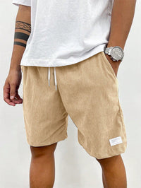 Herren Relaxed Fit Freizeit Kurze Shorts in Beige