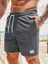 Herren Relaxed Fit Freizeit Kurze Shorts in Grau