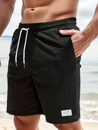 Herren Relaxed Fit Freizeit Kurze Shorts in Schwarz