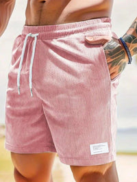 Herren Relaxed Fit Freizeit Kurze Shorts in Rosa