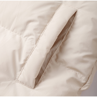 Abigail – Lange Pufferjacke mit hohem Kragen für Damen | Ultrawarmer, langer Steppmantel