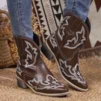 Damen Stilvolle Cowboystiefel | Westernstiefel für Elegante Looks in Braun