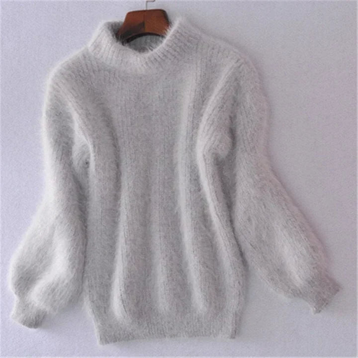 Kanita - Jahrgang-Strickpullover Aus Angora