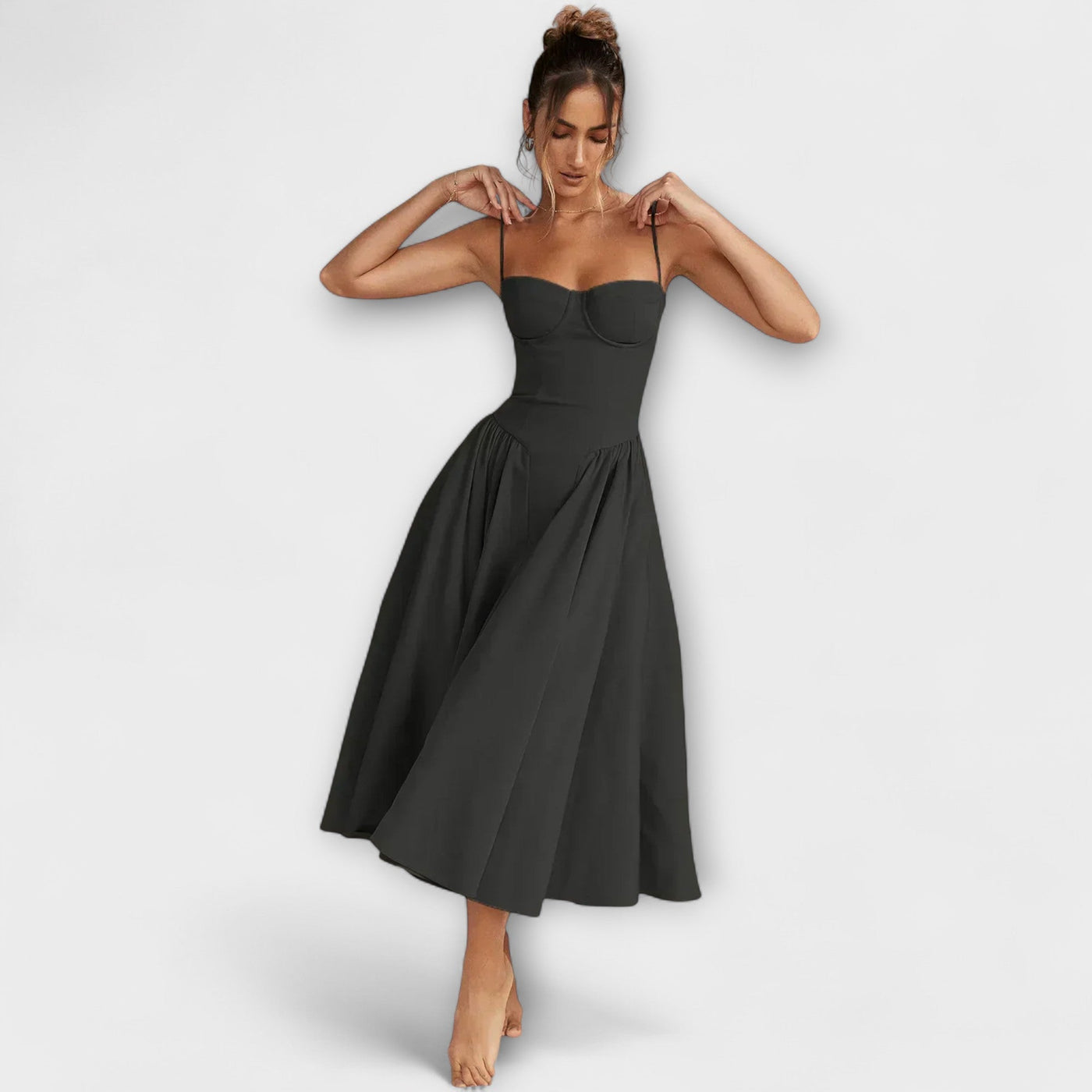 Rosalie - Verfeinertes ärmelloses Korsettkleid