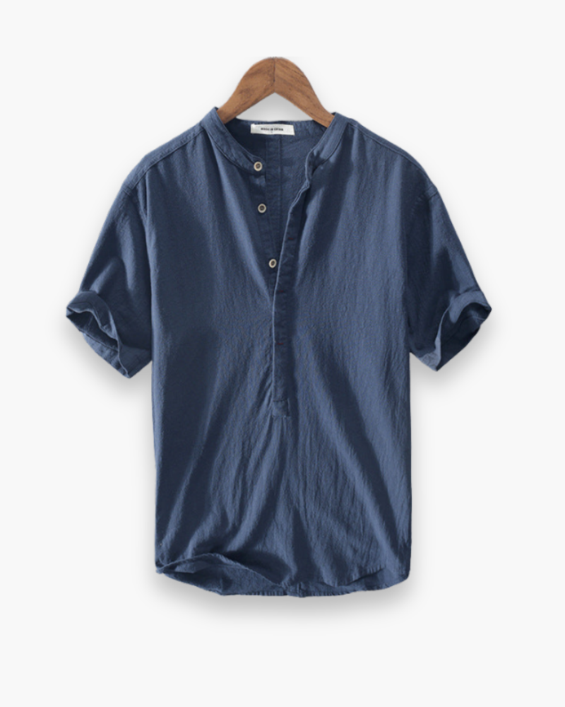 Herren Stilvolles Kurzarmhemd | Atmungsaktiv Sommer Hemd Herren