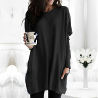 Marcella - Langarmshirt für Wärme in Schwarz