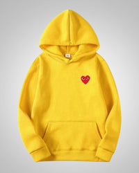 Theresa | Damen Bequemer Baumwoll Hoodie in Gelb