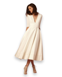 Damen Elegantes Festliches Kleid | Ärmellos Maxi in Weiß