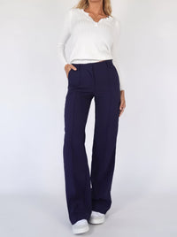 Ada | Damen Weite Hosenbeine in Blau