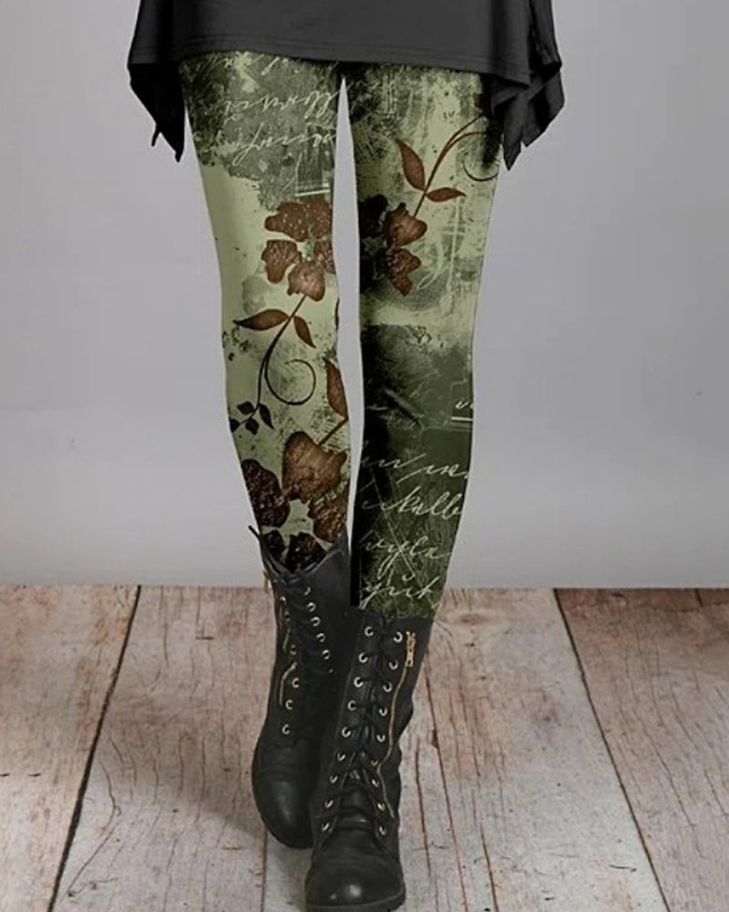 Bohemian Retro Leggings mit Ethnischen Drucken – Ziva