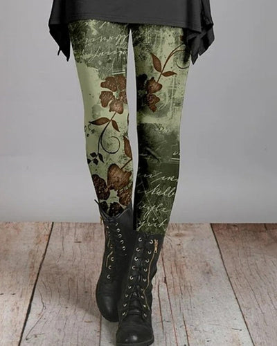 Bohemian Retro Leggings mit Ethnischen Drucken – Ziva