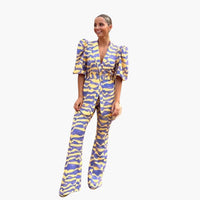 2-teiliges Damen-Set - Elegantes Freizeit-Outfit aus weichem Stoff in Lila