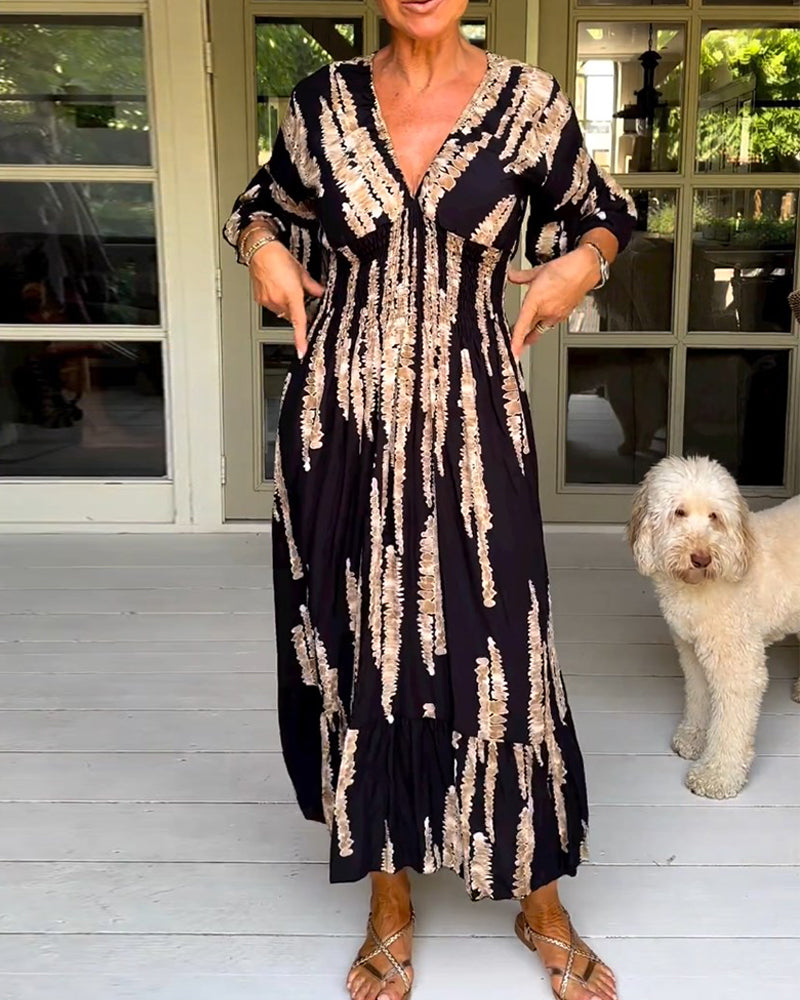 Catalina® | Zeitloses Halbkleid mit V-Ausschnitt für Damen