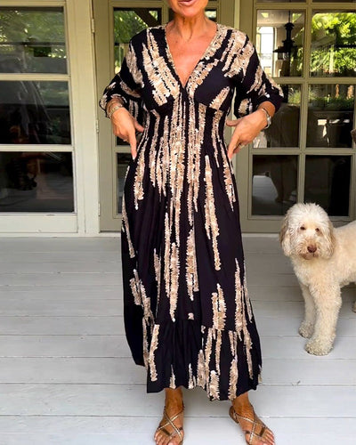 Catalina® | Zeitloses Halbkleid mit V-Ausschnitt für Damen