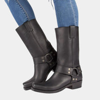 Stiefel Damen Western Style | Cowboy Schlank in Schwarz