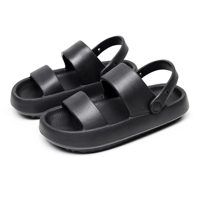 Yula - Orthopädische Sandalen | Comfort Plus Pantoletten mit Doppelriemen | Gepolsterte, lässige Slip-On-Sandalen