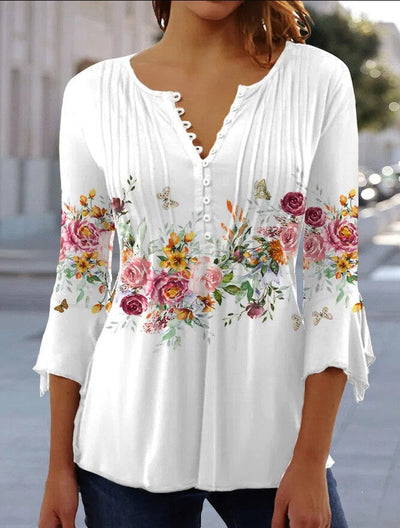 Bluse mit Blumenmuster für Damen