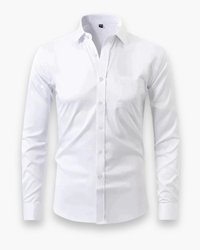 Herren Atmungsaktives Shirt | Lange Ärmel in Weiß