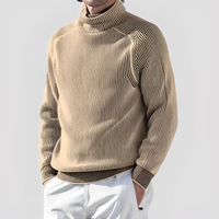 Chadwick - Gemütlicher Rollkragenpullover in Khaki