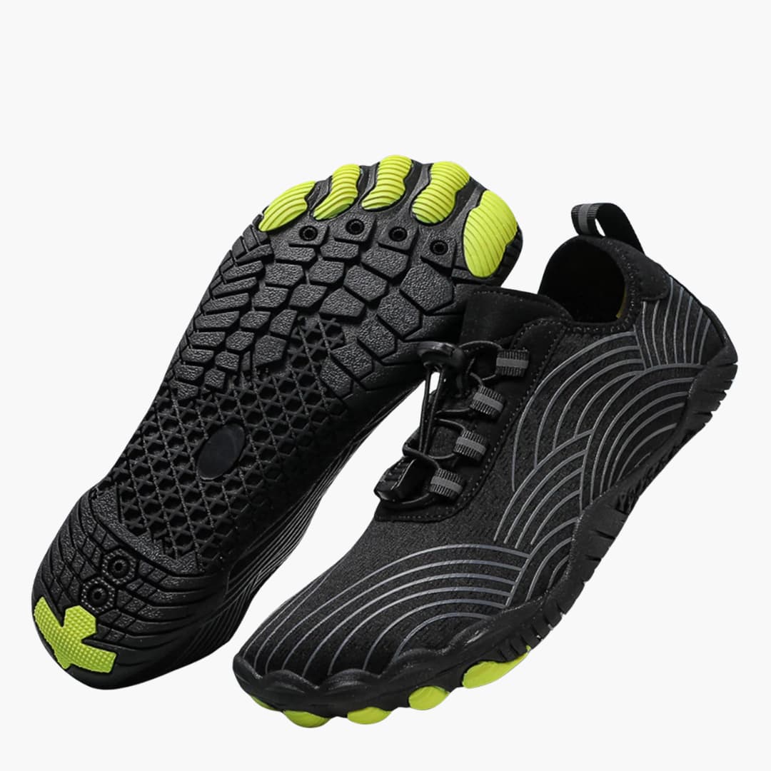 Unisex Outdoor Barfuß schuhe mit elastischem Verschluss und rutschfester Sohle