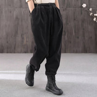 Dagmar - Bequeme Freizeithose in Schwarz