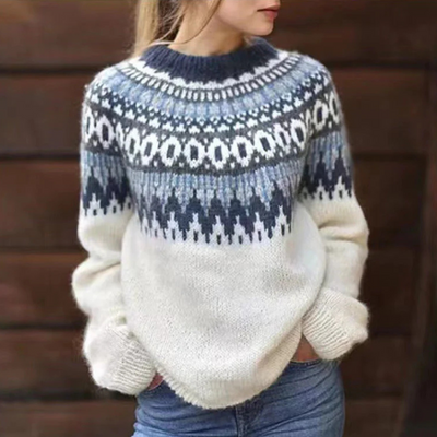 PULLOVER MIT ISLÄNDISCHEM MUSTER | ELEGANTER KÄLTE-SCHUTZ