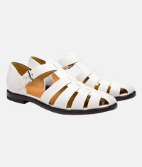 Johanna | Modische Sandalen mit Riemen und elegantem Schnitt in Weiß