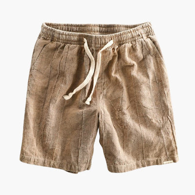 Knielange Herren-Sommer-Shorts mit Kordelzugbund