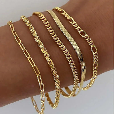 Ellis Renner Gold Bracelet Set